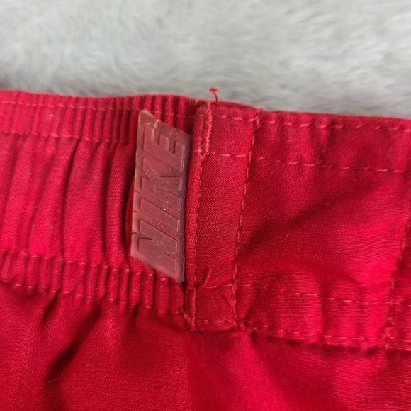 Vintage Nike Swim Trunks Men’s XL Black  Swoosh Logo Red  Lined Men's Swim trunk - Picture 4 of 11